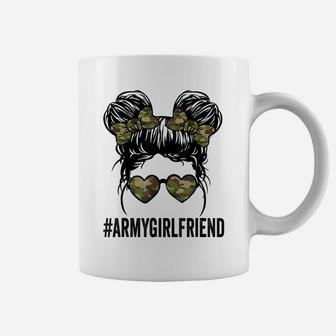 Proud Army Girlfriend Funny Tee For Army Wives Army Women Coffee Mug | Crazezy DE