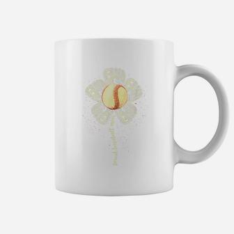 Proud Baseball Mom Flower Mothers Day Softball Tee Ball Gift Coffee Mug | Crazezy UK