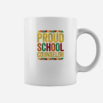 Proud School Counselor Historical Black Coffee Mug - Thegiftio