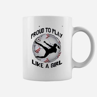 Proud To Play Us Flag Women Coffee Mug | Crazezy AU