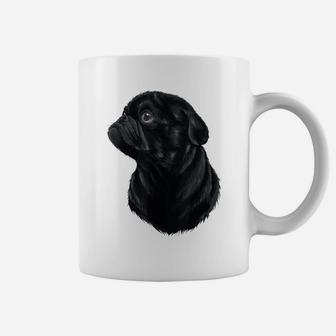 Pug Dog Mom Dad Funny Graphic Cute Black Pug Coffee Mug | Crazezy