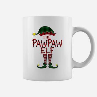 Red Plaid Pawpaw Elf Matching Family Christmas Pajama Daddy Sweatshirt Coffee Mug | Crazezy AU