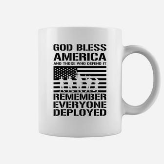Remember Everyone Deployed Tee - Red Friday Military Veteran Coffee Mug | Crazezy