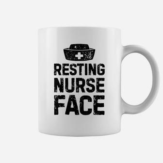 Resting Nurse Face T Shirt Women Funny Nursing Nurses Gift Coffee Mug | Crazezy