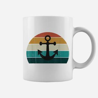 Retro Anchor Sunset Sea Family Cruise Boating Lovers Gift Coffee Mug | Crazezy