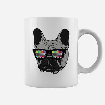 Retro French Bulldog Artwork For Frenchie Dog Lovers Coffee Mug | Crazezy