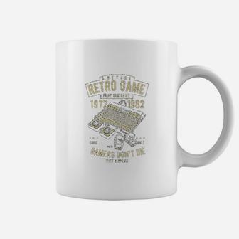 Retro Gaming Decade They Respawn Gamers Dont Die Coffee Mug | Crazezy UK
