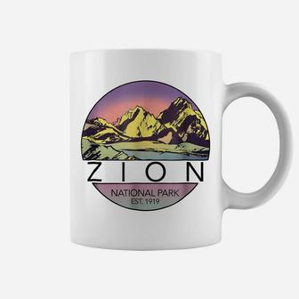 Retro Vintage Zion Shirt National Parks Tee Shirt Coffee Mug | Crazezy
