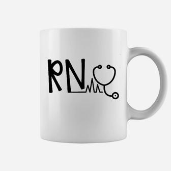 Rn Heart Beat Monitor Registered Nurse Job Coffee Mug | Crazezy UK