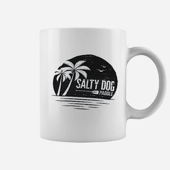 Salty Dog Ringspun Relaxed Fit Retro Beach Ocean Sunset Coffee Mug | Crazezy CA