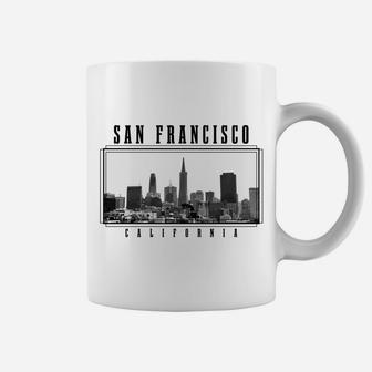 San Francisco Vintage Skyline California San Francisco Coffee Mug | Crazezy UK