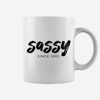 Sassy Since 2002 19 Years Old Born In 2002 19Th Birthday Sweatshirt Coffee Mug | Crazezy