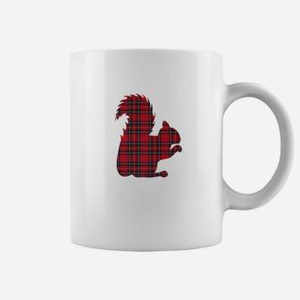 Scottish Stewart Plaid Patchwork Squirrel Coffee Mug - Thegiftio UK