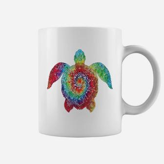 Sea Turtle Ocean Tie Dye Rainbow Hippie Costume Hippy Gift Coffee Mug - Thegiftio UK