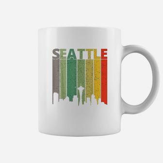 Seattle 80S Vintage Retro Seattle Skyline Coffee Mug | Crazezy DE