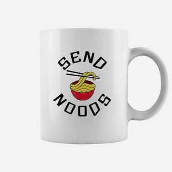 Send Noods Funny Noodle Meme Asia Food Word Coffee Mug | Crazezy UK