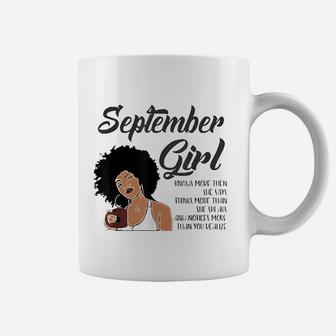 September Girl Birthday American Black Women Virgo Libra Coffee Mug | Crazezy AU