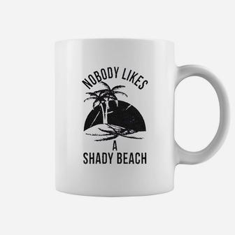 Shady Beach Funny Cute Vacation Coffee Mug | Crazezy
