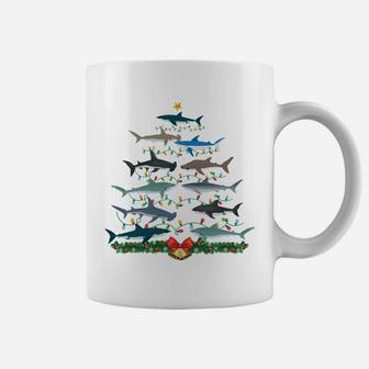 Shark Christmas Tree Ornament, Funny Shark Lovers Xmas Gifts Sweatshirt Coffee Mug | Crazezy CA