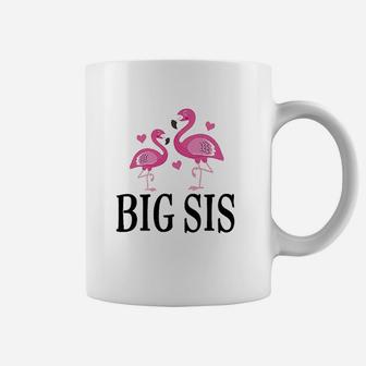Sister Announcement Flamingo Sister Coffee Mug | Crazezy