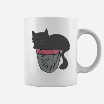 Sleepy Cat Pocket Kitty Themed Gifts Pet Kitten Animal Lover Coffee Mug | Crazezy AU