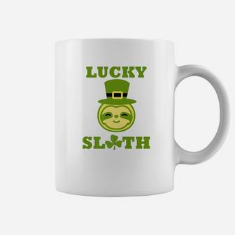 Sloth St Patricks Day Lucky Kids Saint Paddys Cute Coffee Mug - Thegiftio UK