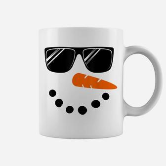 Snowman Face Shirt Boys Kids Toddler Glasse Christmas Winter Coffee Mug | Crazezy UK
