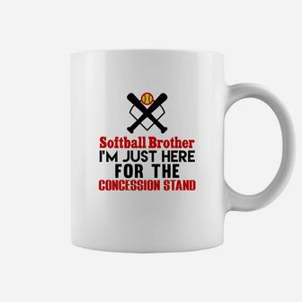 Softball Brother Im Just Here For Concession Stand Coffee Mug - Thegiftio UK