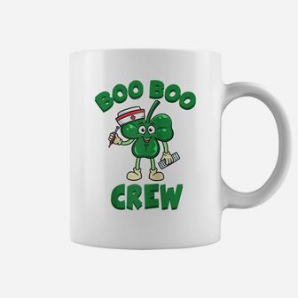 St Patricks Day Nurse Shirt Boo Boo Crew Green Lucky Gift Raglan Baseball Tee Coffee Mug | Crazezy AU