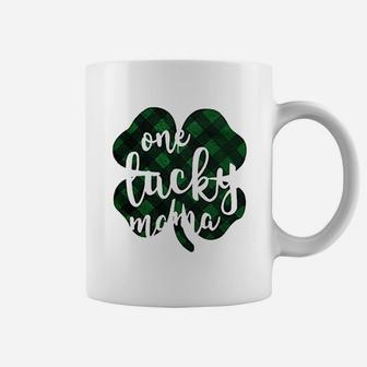 St Patricks Day Women One Lucky Mama Clover Coffee Mug | Crazezy UK