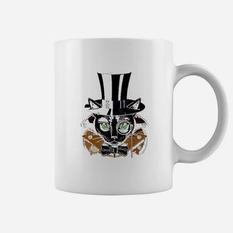 Steampunk Black Cat Coffee Mug - Thegiftio