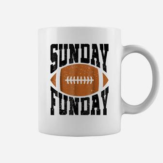 Sunday Funday Funny Football T Shirt For Sport Lovers Coffee Mug | Crazezy CA