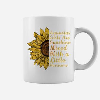 Sunflower Aquarius Woman January And February Birthday Gift Coffee Mug | Crazezy