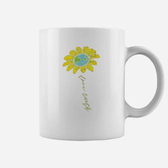 Sunflower Love Earth Day Retro Nature Environmentalist Gift Coffee Mug | Crazezy