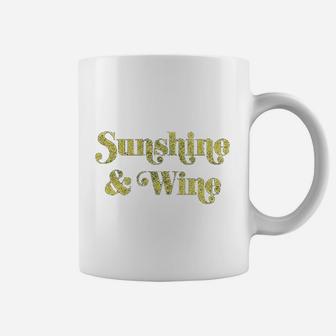 Sunshine And Wine Funny Summertime Drinking Coffee Mug | Crazezy UK