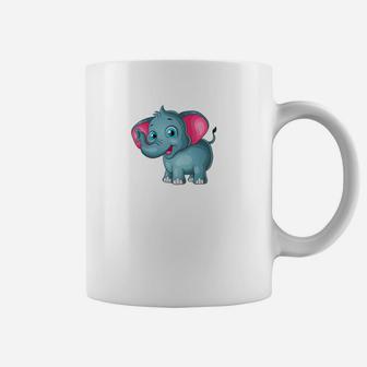 Super Cute Baby Elephant Slim For Kids Adults Coffee Mug - Thegiftio UK