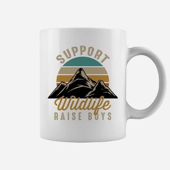 Support Wildlife Raise Boys Sweatshirt Coffee Mug | Crazezy