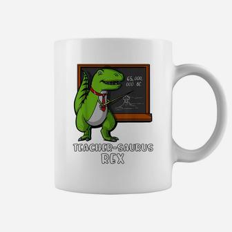 T-Rex Dinosaur School Teacher Funny Science Professor Men Coffee Mug | Crazezy CA