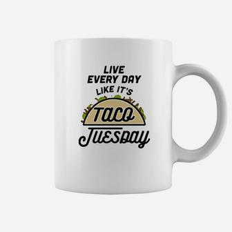 Taco Tuesday Funny Meme Mexican Food Pun Coffee Mug - Thegiftio UK