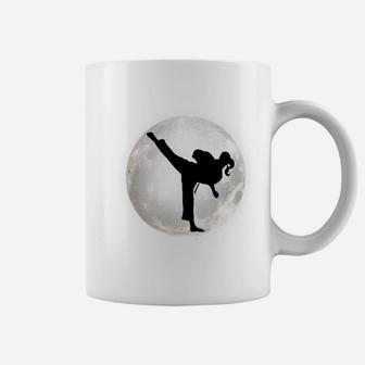 Taekwondo Girl In The Moon T-Shirt For Girls The Kick Sweatshirt Coffee Mug | Crazezy