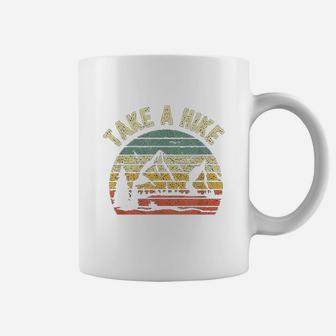 Take A Hike Retro Hiker Outdoors Camping Nature Hiking Coffee Mug - Thegiftio