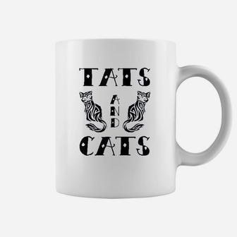 Tats Cats Cat Mom Kitty Tattoos Lover Owner Fan Gift Coffee Mug | Crazezy DE
