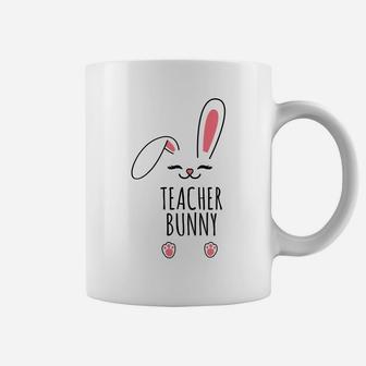 Teacher Bunny Funny Matching Easter Bunny Egg Hunting Coffee Mug | Crazezy CA