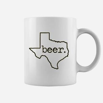 Texas Beer Texas Map Coffee Mug - Thegiftio UK