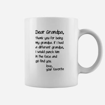 Thank You For Being My Grandpa Coffee Mug | Crazezy DE
