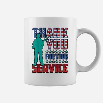 Thank You For Your Service Men Women Tee Forces Veterans Coffee Mug | Crazezy CA