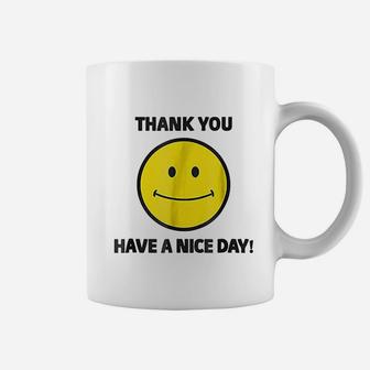 Thank You Have A Nice Day Smiley Grocery Bag Coffee Mug - Thegiftio