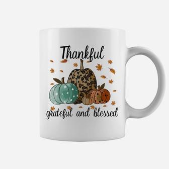 Thankful Grateful Blessed Shirt For Women Funny Christmas Coffee Mug | Crazezy