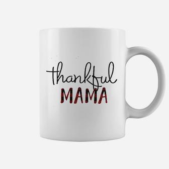 Thankful Mama Mom Letter Print Women Thanksgiving Coffee Mug | Crazezy