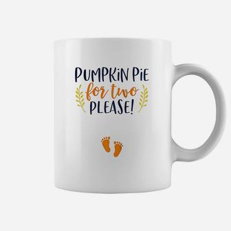 Thanksgiving Announcement Funny Baby Reveal Coffee Mug | Crazezy